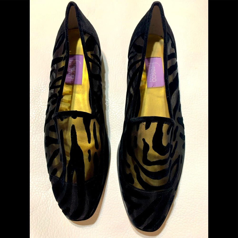 Black Mesh / Suede Fresco by Pierre Shoes